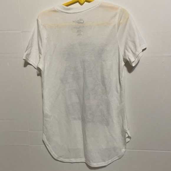 DC Superhero white print shirt size M 7/8 - Picture 3 of 4